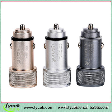 2.4A&1A Dual USB Car Charger with led light